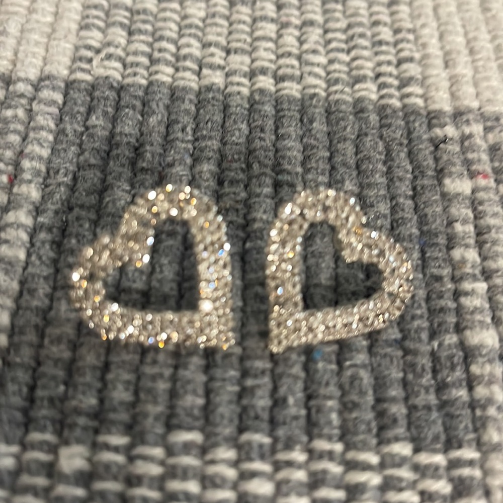 Crystal heart earrings